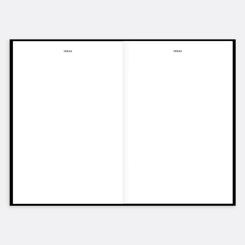 The Everything Planner opened blank pages
