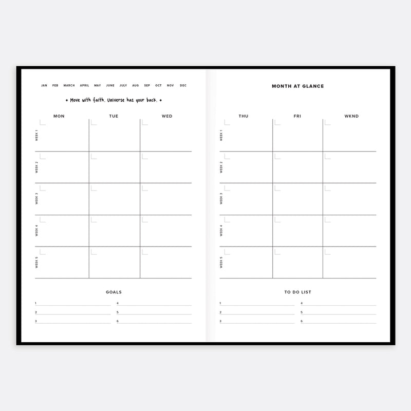 The Everything Planner opened month review
